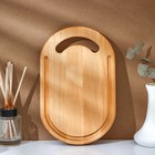 Подарочный набор деревянной посуды Adelica, разделочная доска, держатель для кухонных принадлежностей, масло в подарок 100 мл, берёза - фото 4370022