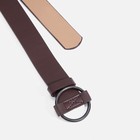 Ремень женский, ширина 3 см, затяжка, пряжка металл, цвет коричневый 9475049