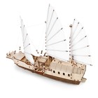 Сборная модель из дерева «Корабль c парусами. Джонка» - Фото 14