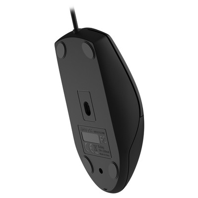 Мышь A4Tech OP-330S, USB, бесшумная, оптическая, проводная, 1000 dpi, чёрная