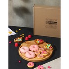 Подарочный набор деревянной посуды Adelica, поднос с 3 соусниками, 30×28×1,8 см, в подарочной коробке, берёза - фото 5596121