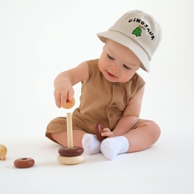 Комбинезон детский без рукавов MINAKU цвет бежевый, рост 86-92 см