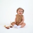 Комбинезон детский без рукавов MINAKU цвет бежевый, рост 86-92 см - фото 50971408