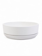 Горшок - бонсайница «Огма», для кактусов и суккулентов, 1.4 л, d=18 см, h=6.5 см, керамика, с поддоном, белый - Фото 1