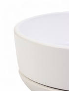 Горшок - бонсайница «Огма», для кактусов и суккулентов, 1.4 л, d=18 см, h=6.5 см, керамика, с поддоном, белый - Фото 2