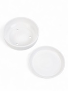 Горшок - бонсайница «Огма», для кактусов и суккулентов, 1.4 л, d=18 см, h=6.5 см, керамика, с поддоном, белый - Фото 3