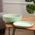 Горшок бонсайница "Лофт" для кактусов и суккулентов, зеленый, 3,5 л - фото 25548186