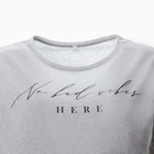 Комплект домашний женский (футболка/брюки), цвет серый, размер 44 - Фото 8