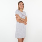 Ночная сорочка женская, цвет серый, размер 44 - Фото 2