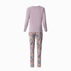 Комплект женский домашний (лонгслив/брюки), цвет розовый, размер 50 9444365