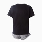 Комплект женский домашний (футболка/шорты), цвет чёрный, размер 50 - Фото 9