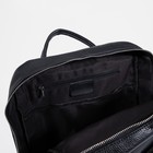 Рюкзак на молнии, 2 наружных кармана, цвет чёрный - Фото 4