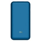 Внешний аккумулятор Xiaomi Mi ZMI QB823, 20000 мАч, 6 А, 65 Вт, 2 USB, USB-C, синий - фото 10213302