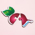 Пазлы деревянные «Овощи-фркуты», 24 детали, тройные - фото 37568731