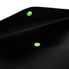 Папка-конверт на кнопке А5, 150 мкм, Calligrata No Secret, непрозрачная, черная, микс цветные кнопки - Фото 4