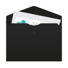 Папка-конверт на кнопке А5, 150 мкм, Calligrata «No Secret», непрозрачная, черная, микс цветные кнопки - Фото 5