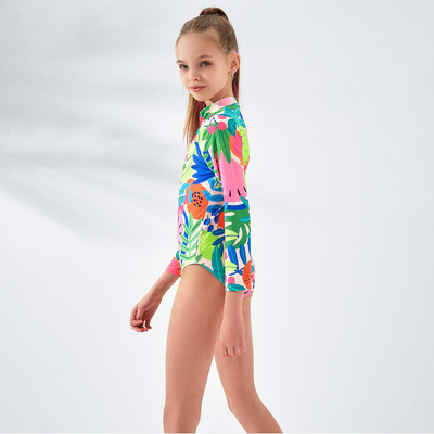 Купальник слитный детский MINAKU с рукавами, рост 134-140 см