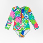 Купальник слитный детский MINAKU с рукавами, рост 140-146 см - Фото 6