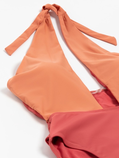 Купальник женский слитный MINAKU, размер 40, оранжевый