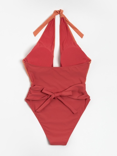 Купальник женский слитный MINAKU цвет оранжевый, размер 46