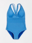 Купальник женский слитный с открытой спиной MINAKU цвет голубой, размер 44 9228303