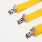 Подтяжки детские «Выбражулька», ширина 2.5 см, бабочка, жёлтая - Фото 3