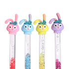 Ручка-прикол Calligrata «Зайка», чёрный стержень, гелевая, МИКС (комплект 12 шт) - фото 68110384