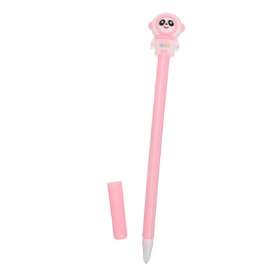 Ручка-прикол Calligrata «Панда-космонавт», чёрный стержень, гелевая, МИКС