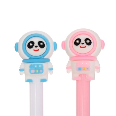 Ручка-прикол Calligrata «Панда-космонавт», чёрный стержень, гелевая, МИКС