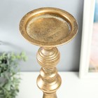 Подсвечник металл на 1 свечу "Сальватор" состаренная бронза 15х15х53,5 см - фото 21988744