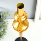 Подсвечник на 1 свечу «Рафаэль», состаренная бронза, 12×12×49 см - фото 59346702