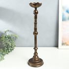 Подсвечник металл на 1 свечу "Моника" состаренная бронза 13,5х13,5х49,5 см - фото 21988762