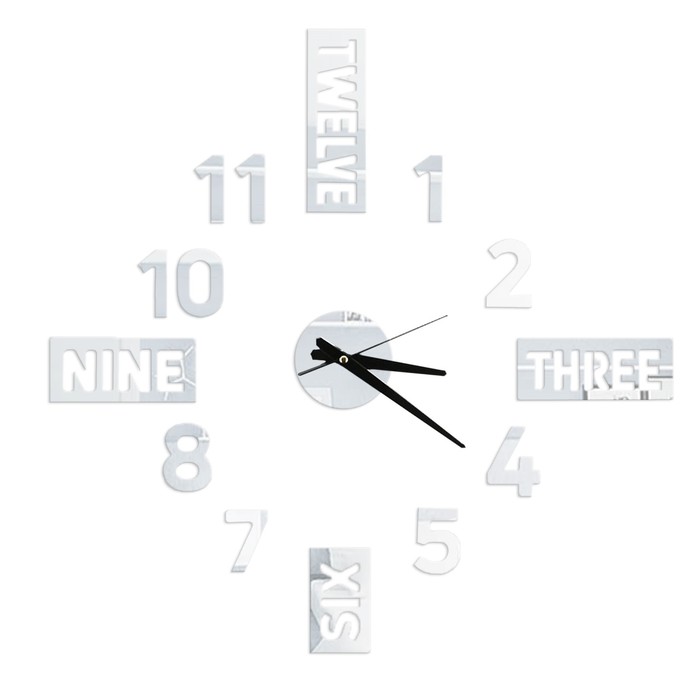 Интерьерные часы-наклейка «Time», 70 х 70 см - Фото 1
