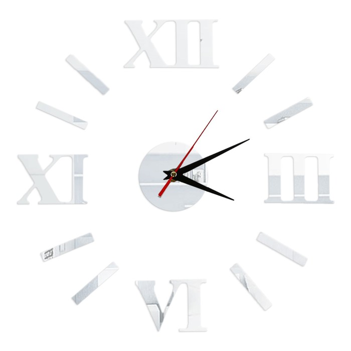 Интерьерные часы-наклейка "Классика", плавный ход, d = 50 см, мод. AM-11