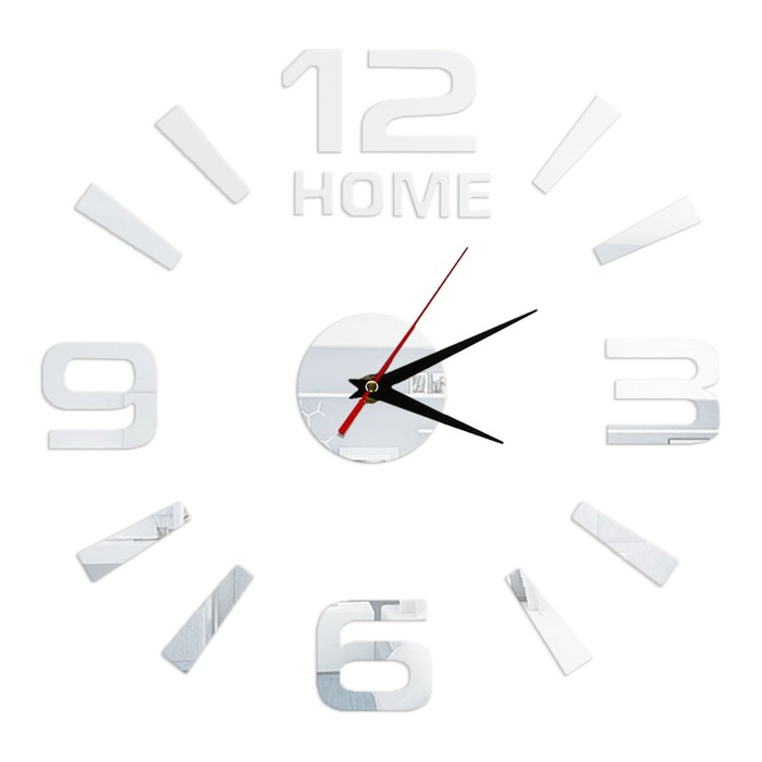 Интерьерные часы-наклейка «Home», 60 х 60 см - Фото 1