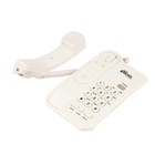 Проводной телефон Ritmix RT-311, повтор, отключение микрофона, индикация, белый - фото 8995367