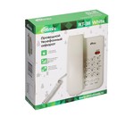 Проводной телефон Ritmix RT-311, повтор, отключение микрофона, индикация, белый - фото 8995370