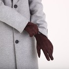 Перчатки мужские, безразмерные, без утеплителя, цвет коричневый - фото 22896507