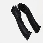 Перчатки женские, размер 7, с утеплителем, цвет чёрный - фото 10214876