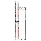 Комплект лыжный: пластиковые лыжи 205 см с насечкой, стеклопластиковые палки 165 см, крепления NN75 мм, цвета МИКС - Фото 17