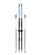 Комплект лыжный: пластиковые лыжи 205 см с насечкой, стеклопластиковые палки 165 см, крепления NN75 мм, цвета МИКС - Фото 7