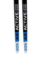 Комплект лыжный: пластиковые лыжи 205 см с насечкой, стеклопластиковые палки 165 см, крепления NN75 мм, цвета МИКС - Фото 10