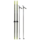 Комплект лыжный: пластиковые лыжи 200 см с насечкой, стеклопластиковые палки 160 см, крепления NN75 мм, цвета МИКС - Фото 16