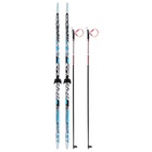 Комплект лыжный: пластиковые лыжи 200 см с насечкой, стеклопластиковые палки 160 см, крепления NN75 мм, цвета МИКС - Фото 22