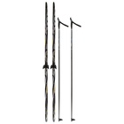 Комплект лыжный: пластиковые лыжи 200 см с насечкой, стеклопластиковые палки 160 см, крепления NN75 мм, цвета МИКС - Фото 23