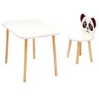 Комплект из детского стола и стула «Скандик Абвиль», Панда - фото 2115933