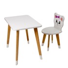 Комплект из детского стола и стула «Скандик Абвиль», Котик - фото 10215036