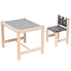 Набор детской игровой мебели (стол+ стул) «Каспер», серый - фото 10215044