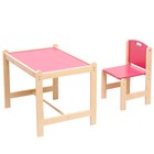 Набор детской мебели: стол + стул, «Каспер», розовый - фото 10215074