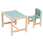 Набор детской мебели: стол + стул, «Каспер», голубой - фото 10215078